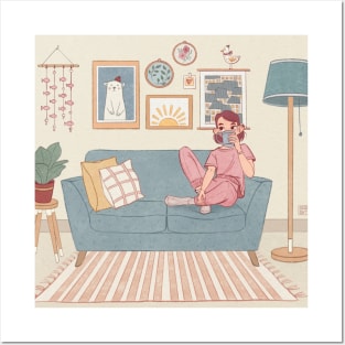 Cozy time at home Posters and Art